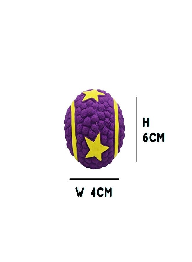 Petlicious & More® EETOYS Latex Star Ball Squeaky Toy for Puppies & Small Dogs (Pack of One, Size - Small) - Image 2